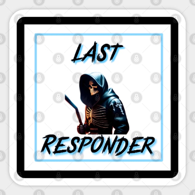 Last responder dark humor Sticker by r.abdulazis